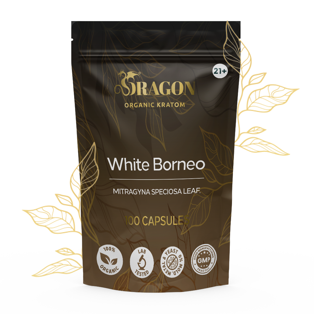 Cápsulas de Borneo blanco orgánico