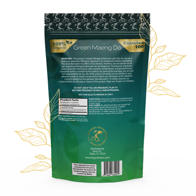 Dragon Organic Kratom Green Maeng Da Capsules