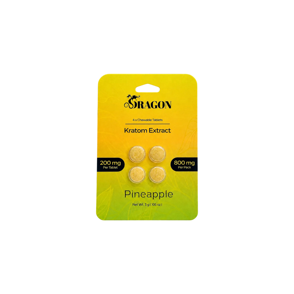 Dragon Kratom Extract Tablets 200mg - Pineapple